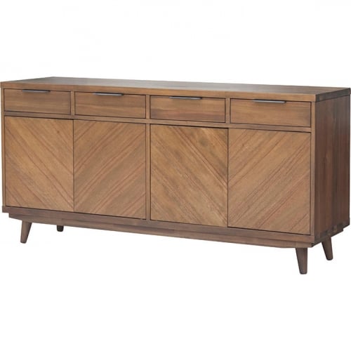 Piero Chevron Buffet in Mango Veneer