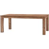 Bedford 75" Dining Table in Brushed Brown Wood