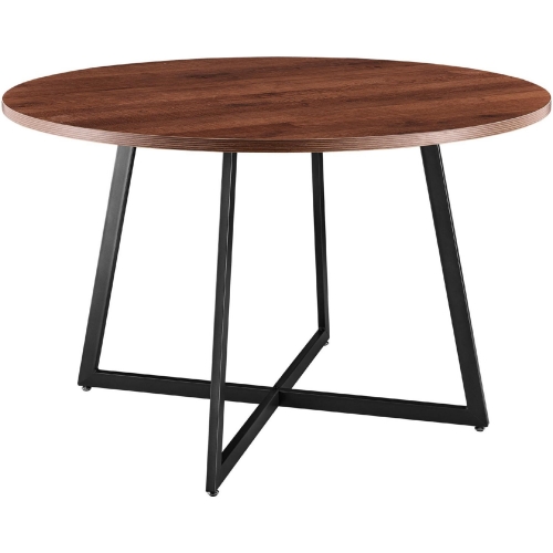 Courtdale 48" Round Dining Table in Brown & Gunmetal