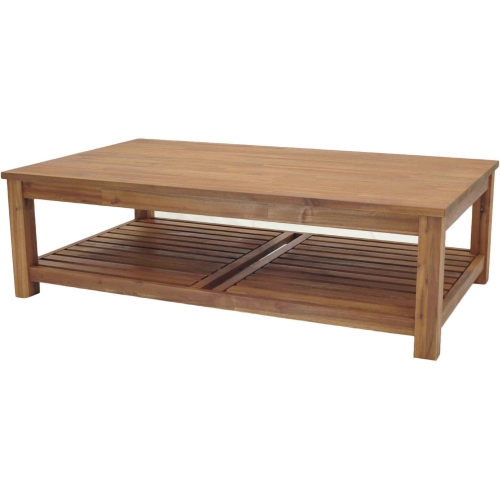 Tiburon Coffee Table in Amber Solid Acacia Wood