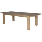 Bedford 79" Butterfly Extension Dining Table in Brushed Smoke Solid Acacia Wood