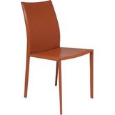 Sienna Dining Chair in Ochre Top Grain Leather