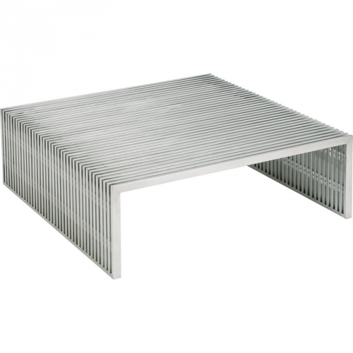 Amici Square Coffee Table Stainless Steel