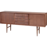 Elisabeth 61" Media Unit / Buffet in Walnut Stain