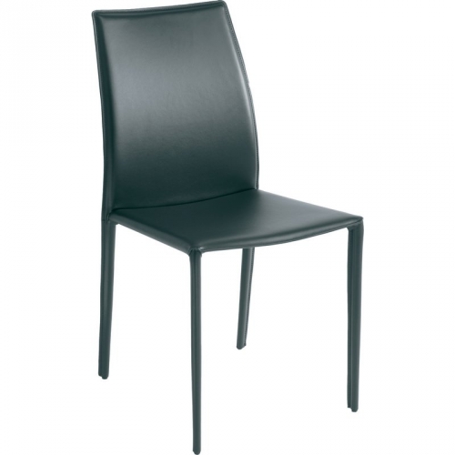 Sienna Dining Chair in Black Top Grain Leather