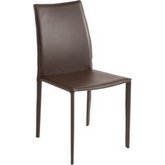 Sienna Dining Chair in Brown Top Grain Leather