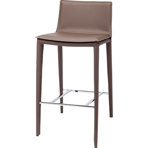 Palma Bar Stool in Mink Leather