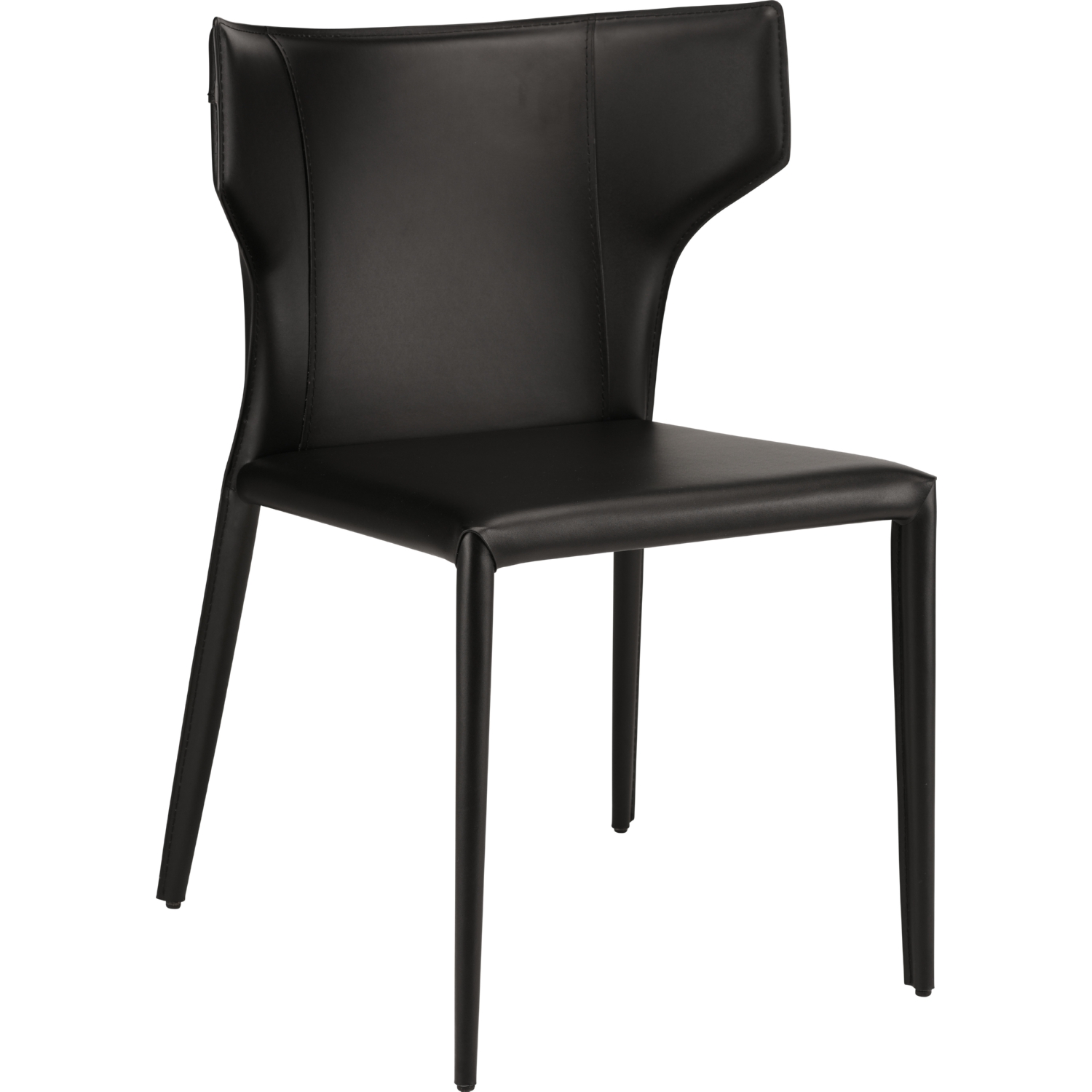 leather wingback dining chair