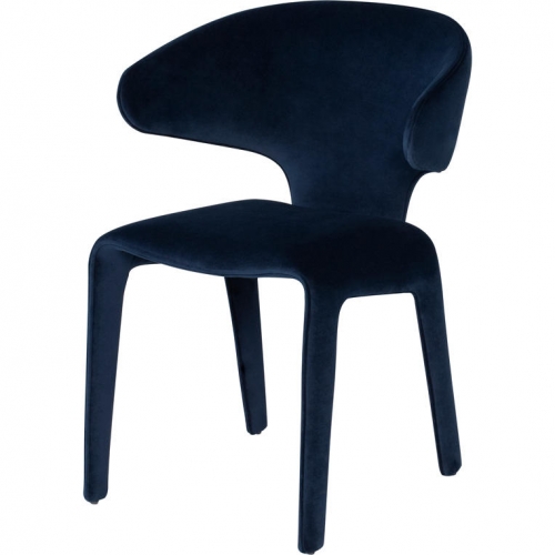 Bandi Dining Chair in Dusk Velour Fabric