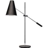 Tivat Table Lamp in Black Metal & Chrome