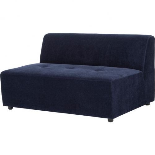 Parla Armless Loveseat Sectional Sofa Unit in Twilight Fabric