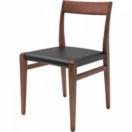 Ameri Dining Chair in Black Naugahyde