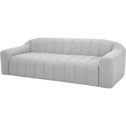 Coraline Sofa in Channel Tufted Linen