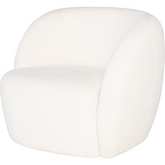 Selma Accent Chair in Coconut Boucle Fabric