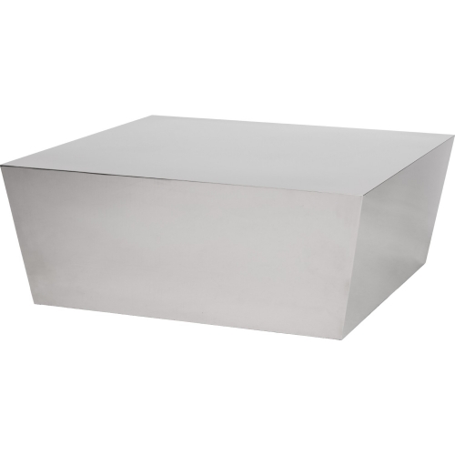 Cube Coffee Table in Polished Stainless