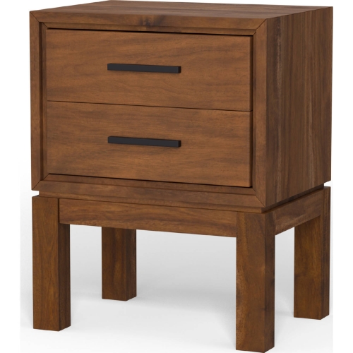 Nova Nightstand in Honey Maple Finish Wood