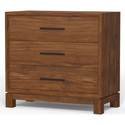 Nova 3 Drawer Chest in Honey Maple Finish Wood