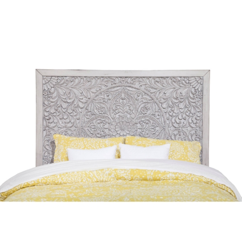 Aria Full or Queen Headboard in Weathered Light Gray