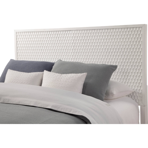 White Pearl Queen Headboard in Textured White Finish