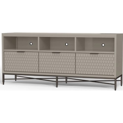 Milo 64" TV Stand Console in Taupe Finish Wood