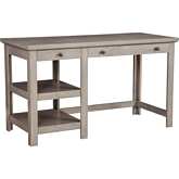 Ashville Desk in Smokey Gray Finish Wood