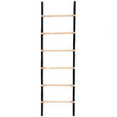 Rattan Decorative Ladder in Black & Natural Finish