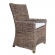 Nico Arm Chair in Kubu Grey Wicker with White Cushion