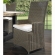 Nico Outdoor Arm Dining Chair in Grey Wicker & White Fabric