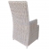 Nico Outdoor Arm Dining Chair in Grey Wicker & White Fabric