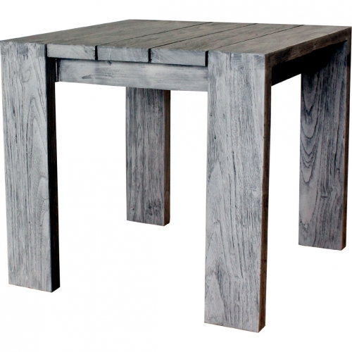 Ralph Outdoor End Table in Salvaged, Recycled & Reclaimed Teak