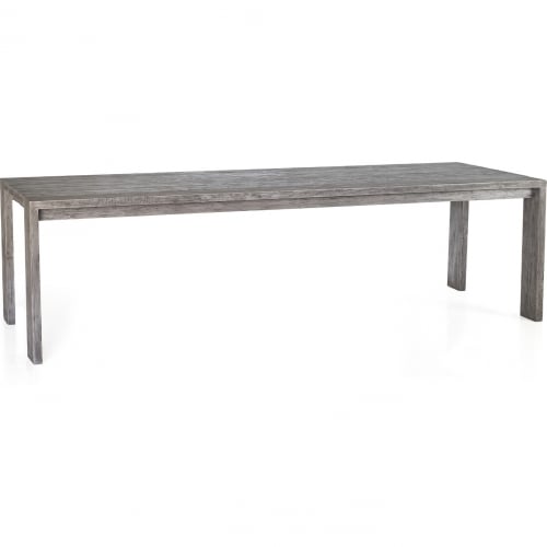 Outdoor Ralph 108" Dining Table in Brushed Grey Salvaged, Recycled & Reclaimed Teak