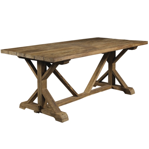 Xena Outdoor 78" Dining Table in Salvaged, Recycled & Reclaimed Teak