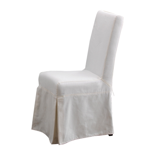 Pacific Beach Dining Chair w/ Slipcover in Sunbleached White