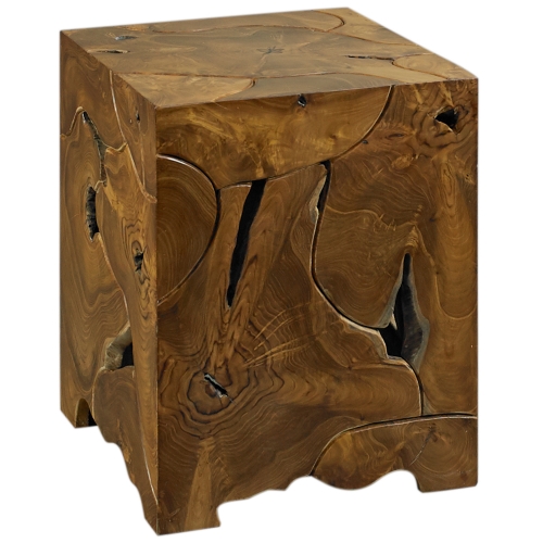 Teak Root Tall End Table