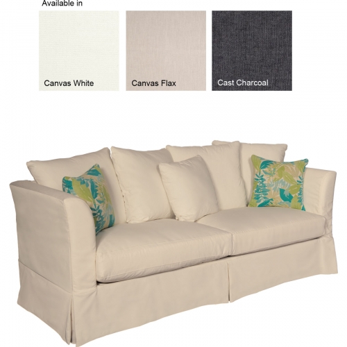 Sunset Beach Sofa in Canvas White Slipcover