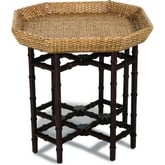 Urban End Table in Rattan