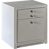 Ardent Rolling File Cabinet in Paris White Wood