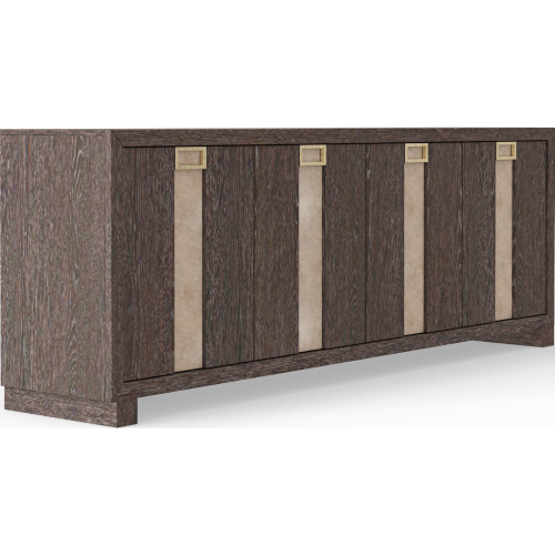 Ascent 90" TV Stand Console in Dark Chocolate Brown Wood