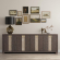 Ascent 90" TV Stand Console in Dark Chocolate Brown Wood