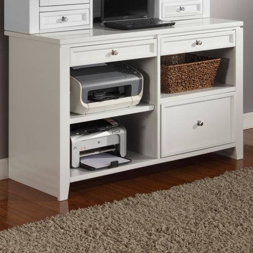 Boca 47" Credenza in Cottage White Wood