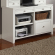 Boca 47" Credenza with Hutch in Cottage White Wood