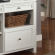 Boca 47" Credenza in Cottage White Wood