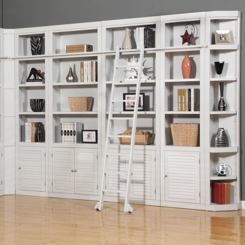 Parker House 5-Piece Boca Corner Bookcase Wall in Cottage White 2023 PH  Cyber Month Sale