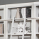 Boca Full Library Entertainment Wall with Ladder - 9 Piece in Cottage White