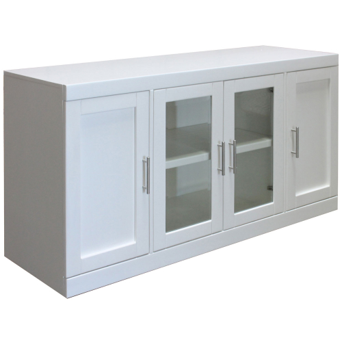 Catalina 56" TV Console in Cottage White Wood