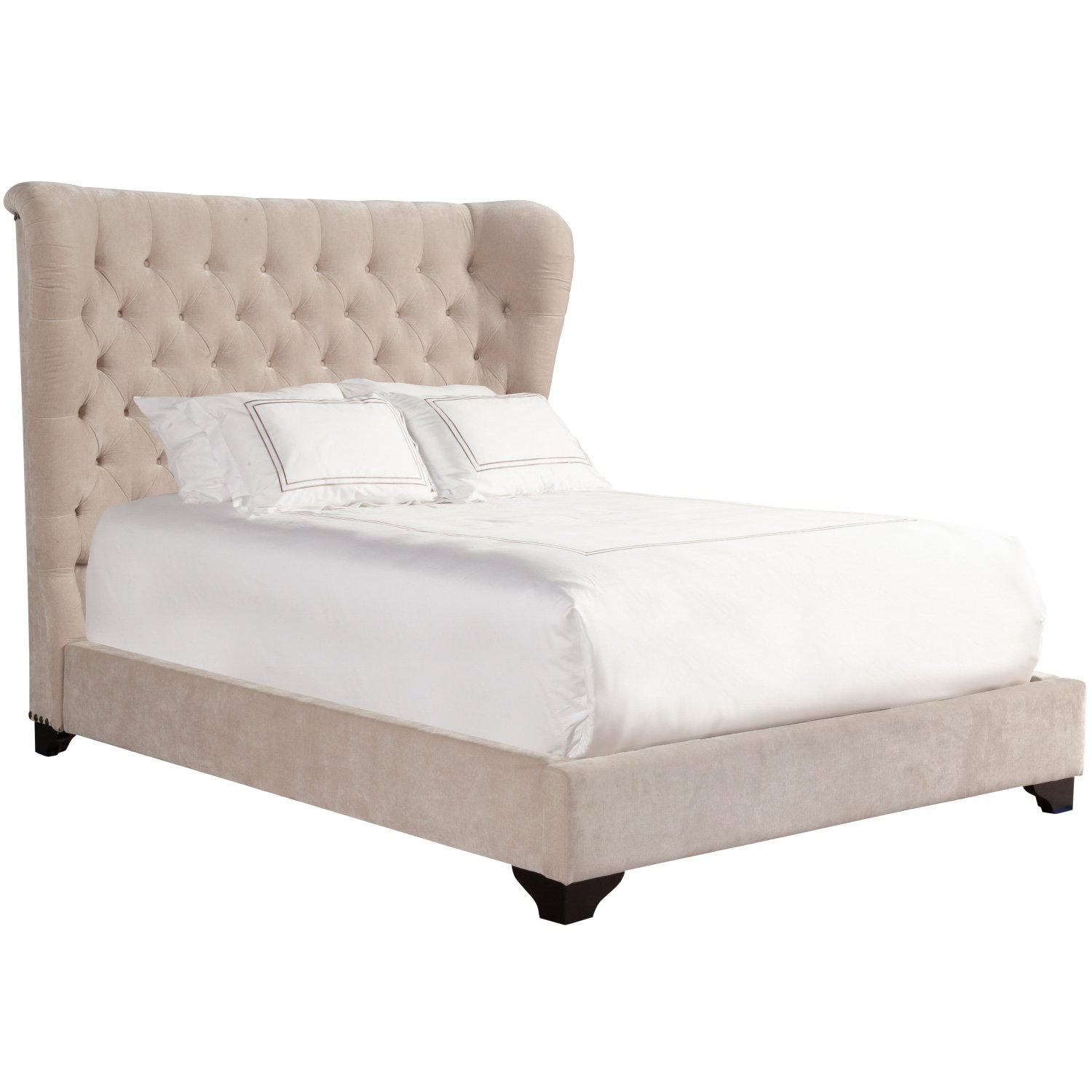 Parker House BCHL#9000-2-MER Chloe King Bed w/ Tufted Wing Headboard in ...