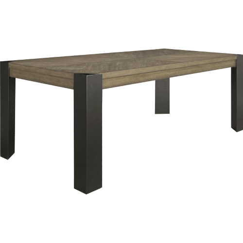 Cedar Fork 78" Dining Table in Smoked Arabica Brown Wood