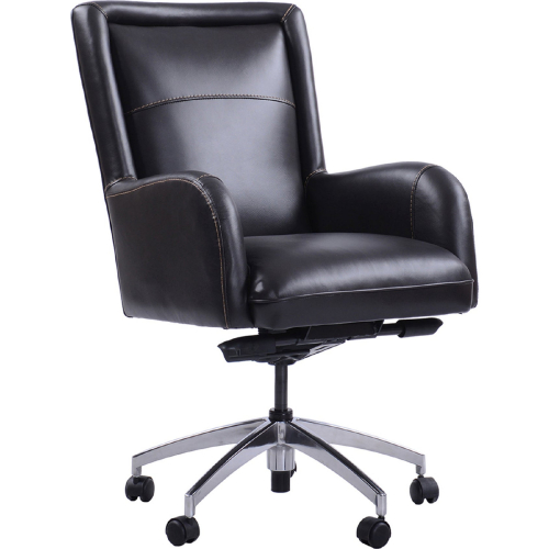 DC130 Office Chair in Verona Blackberry Top Grain Leather & Match