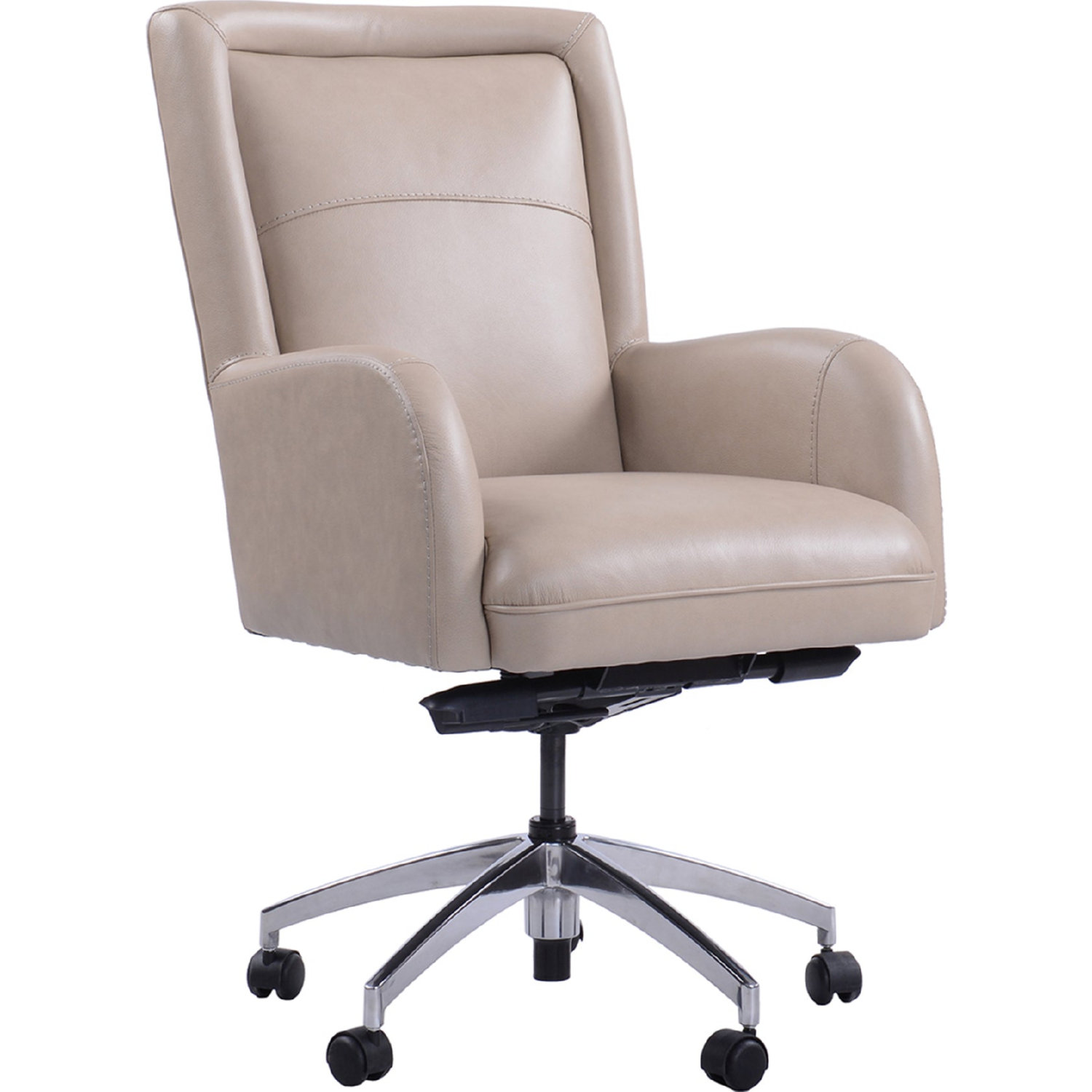 Parker House DC 130 VLI DC130 Office Chair in Verona Linen Top Grain Leather Match