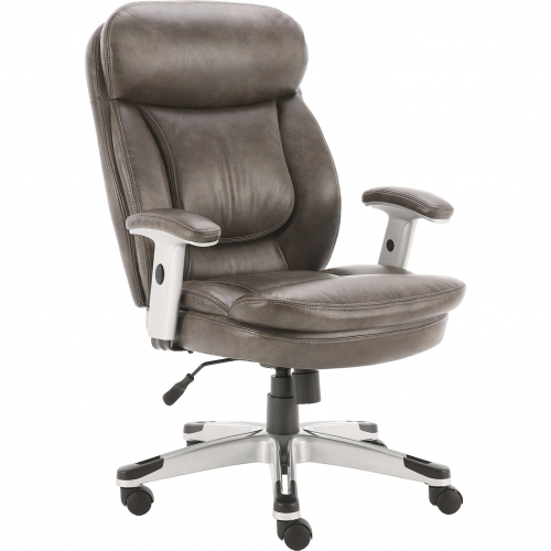 DC312 Office Chair in Ash Grey Leatherette